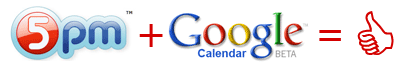 5pm + Google Calendar
